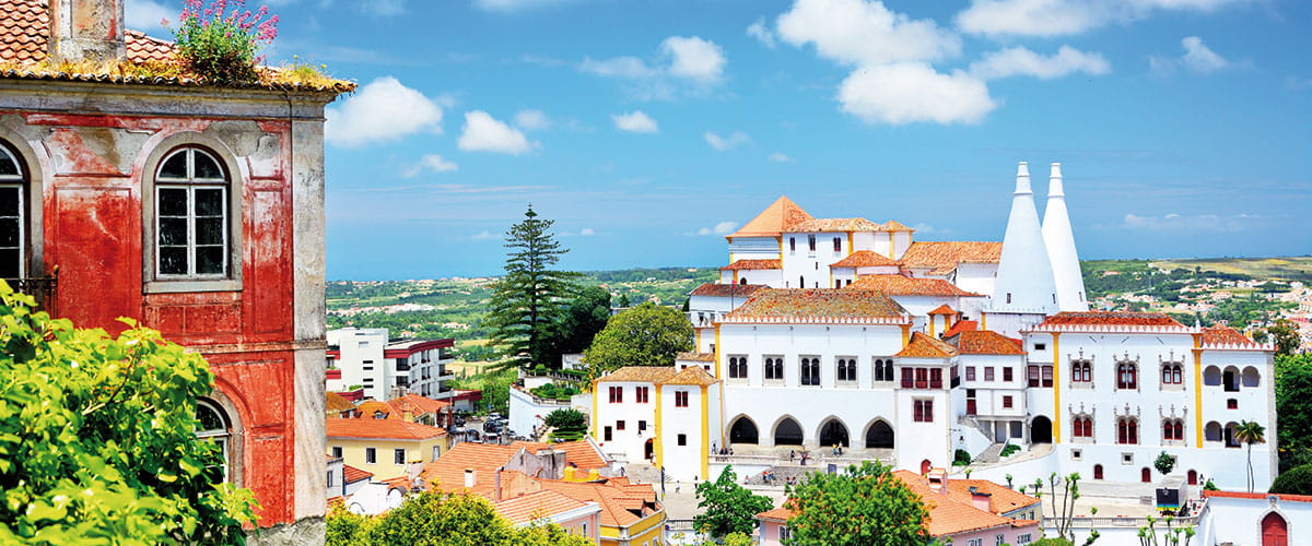 A view over the town of Sintra, Portugal